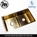 SUPERINO Stainless Steel SUS202 NANO ROSE GOLD Kitchen Sink SAW8446-NR - Mirage Trade & Distribution