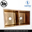 SUPERINO Stainless Steel SUS202 NANO ROSE GOLD Kitchen Sink SAW8446-NR - Mirage Trade & Distribution