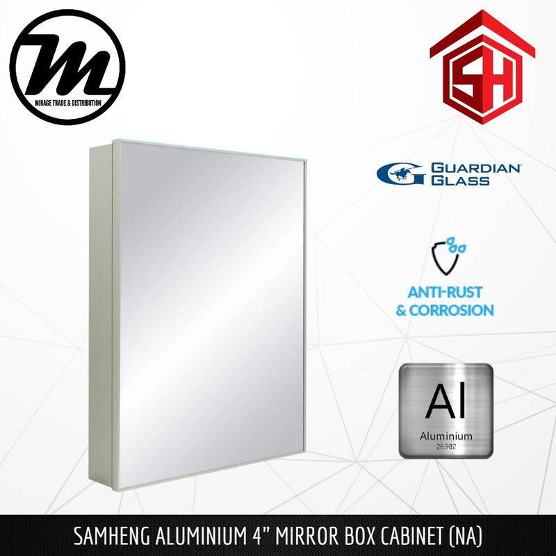 SAM HENG Mirror Cabinet SMC - Black, White & Silver - Mirage Trade & Distribution