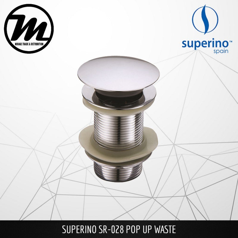SUPERINO Pop Up Waste SR028 - Mirage Trade & Distribution
