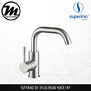 SUPERINO Pillar Basin Mixer Tap SR34181 - Mirage Trade & Distribution