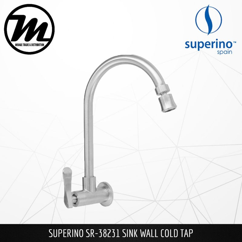 SUPERINO Kitchen Wall Sink Tap SR38231 - Mirage Trade & Distribution