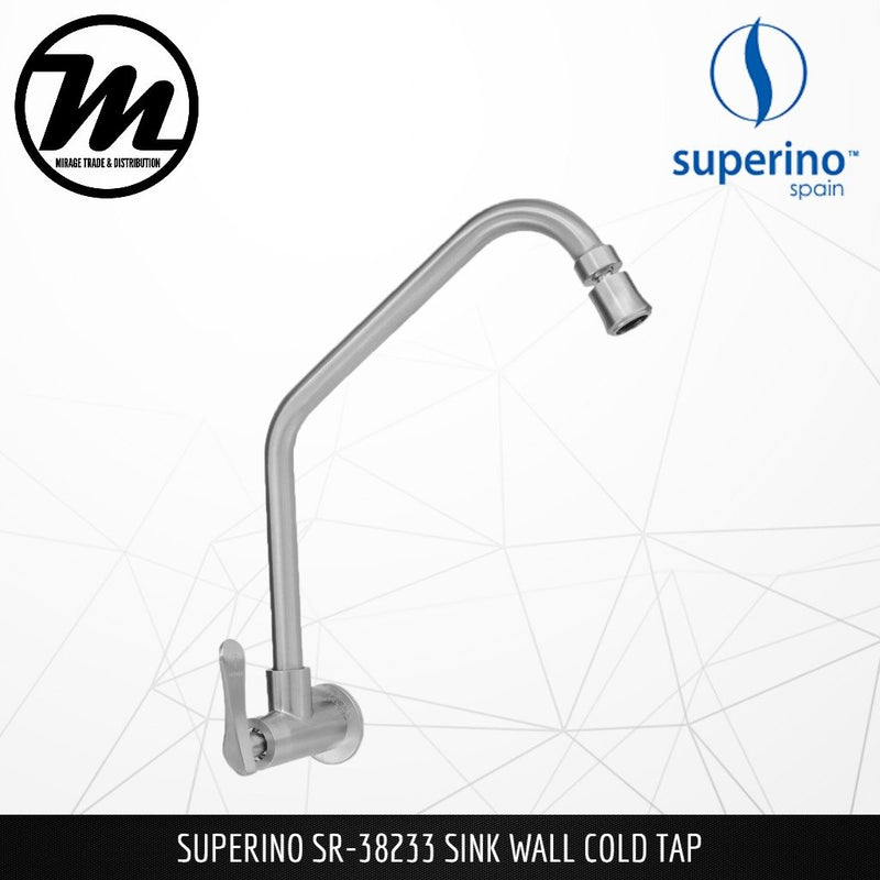 SUPERINO Kitchen Wall Sink Tap SR38233 - Mirage Trade & Distribution