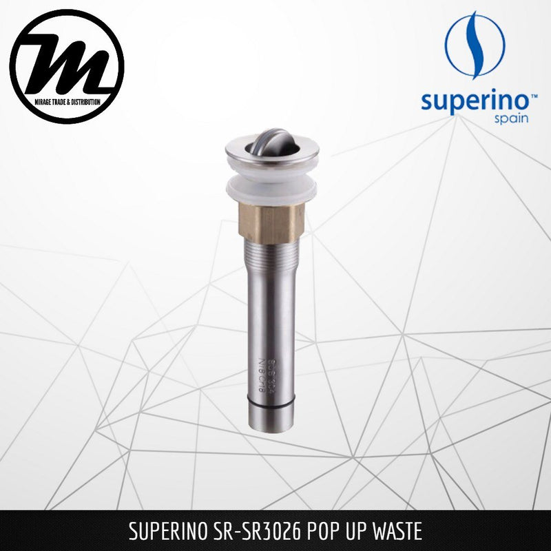 SUPERINO Pop Up Waste SR3026 - Mirage Trade & Distribution