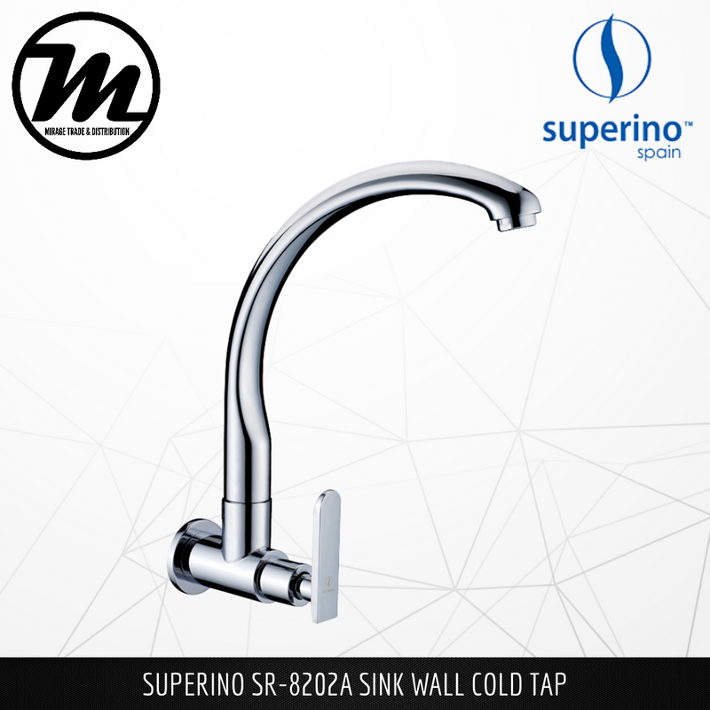 SUPERINO Wall Kitchen Sink Tap SR8202A - Mirage Trade & Distribution