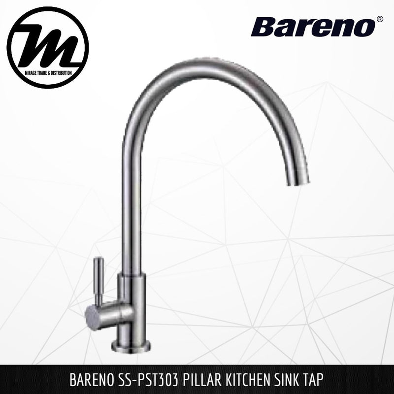 BARENO PLUS Pillar Sink Tap SS-PST-303 - Mirage Trade & Distribution