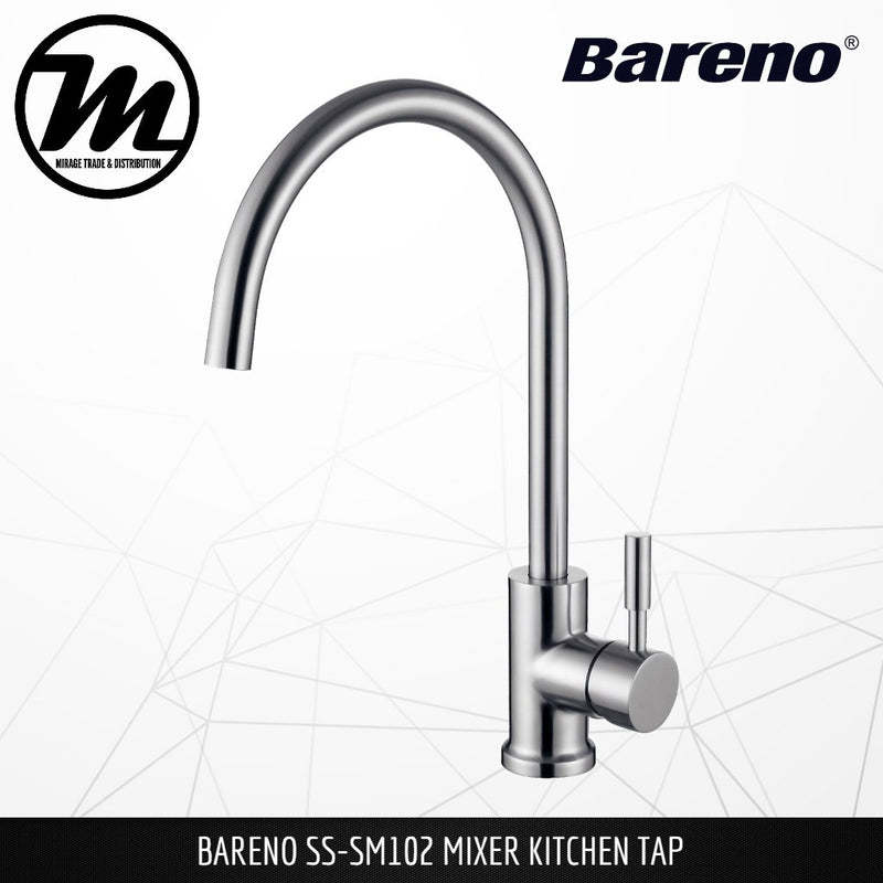 BARENO PLUS Pillar Sink Mixer SS-SM102 - Mirage Trade & Distribution