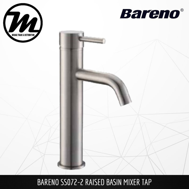 BARENO PLUS Raised Basin Mixer SS072-2 - Mirage Trade & Distribution