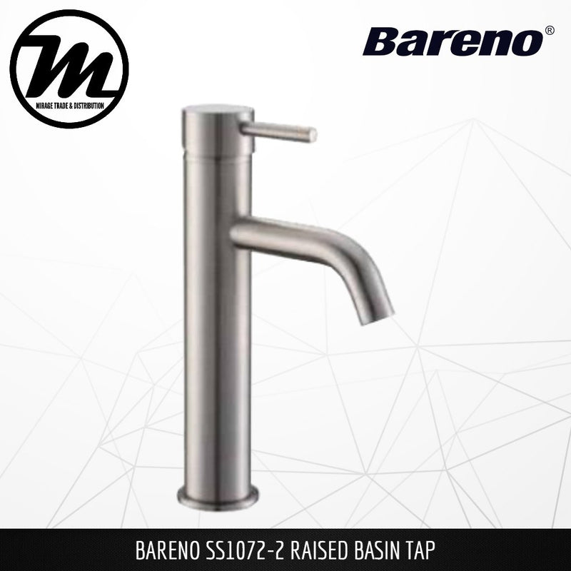 BARENO PLUS Raised Basin Tap SS1072-2 - Mirage Trade & Distribution