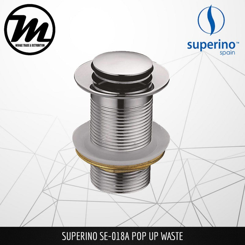 SUPERINO Pop Up Waste SR018A - Mirage Trade & Distribution