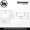 SCHOCK Granite Sink Cristadur Soho N-100S - Mirage Trade & Distribution
