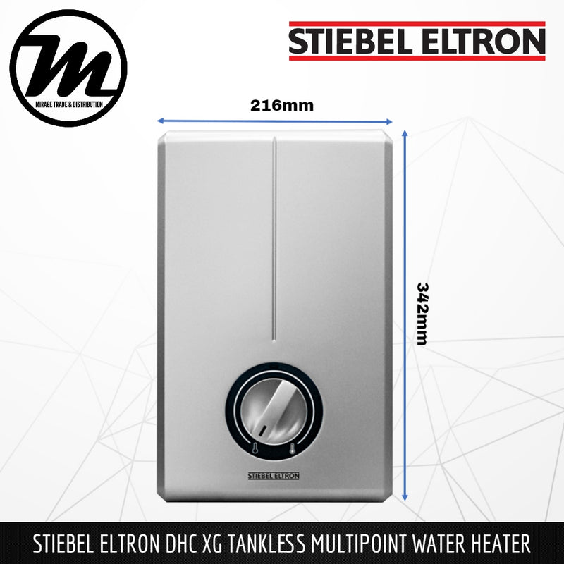 STIEBEL ELTRON Tankless Multipoint Water Heater DHC XG Series (Germany's No 1) - Mirage Trade & Distribution