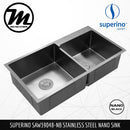 SUPERINO Stainless Steel SUS304 NANO BLACK Sink SAW39048-NB - Mirage Trade & Distribution