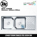 LEVANZO Stainless Steel SUS304 Kitchen Sink T12050W - Mirage Trade & Distribution