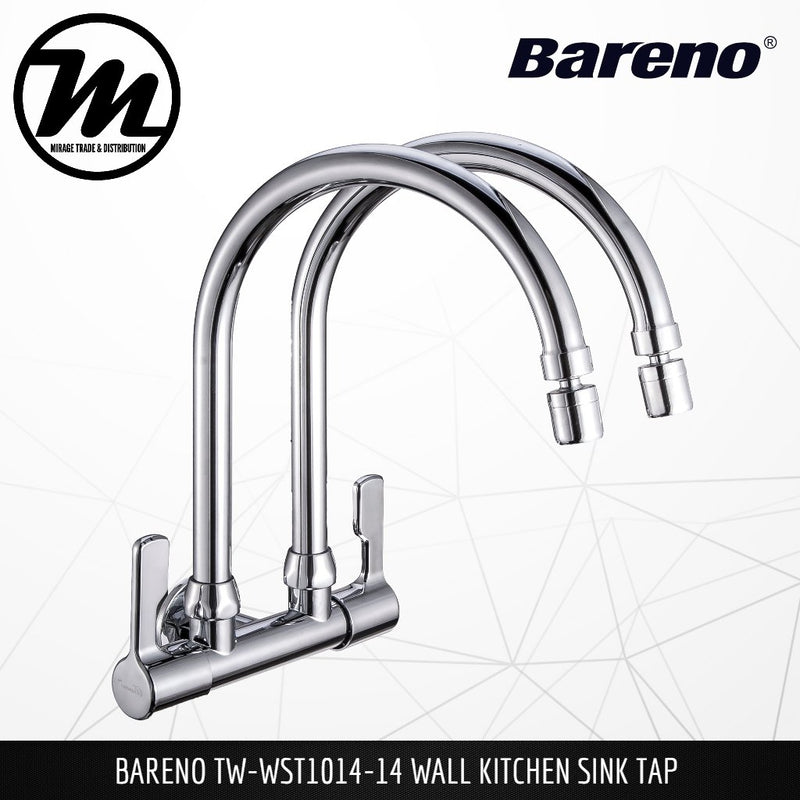 BARENO PLUS Wall Sink Tap TW-WST1014-14 - Mirage Trade & Distribution