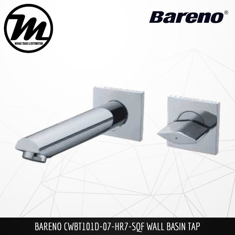 BARENO PLUS Wall Basin Tap CWBT101D-07-HR7-SQF - Mirage Trade & Distribution