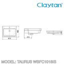 CLAYTAN Taurus Inset Basin WBFC1018IS - Mirage Trade & Distribution
