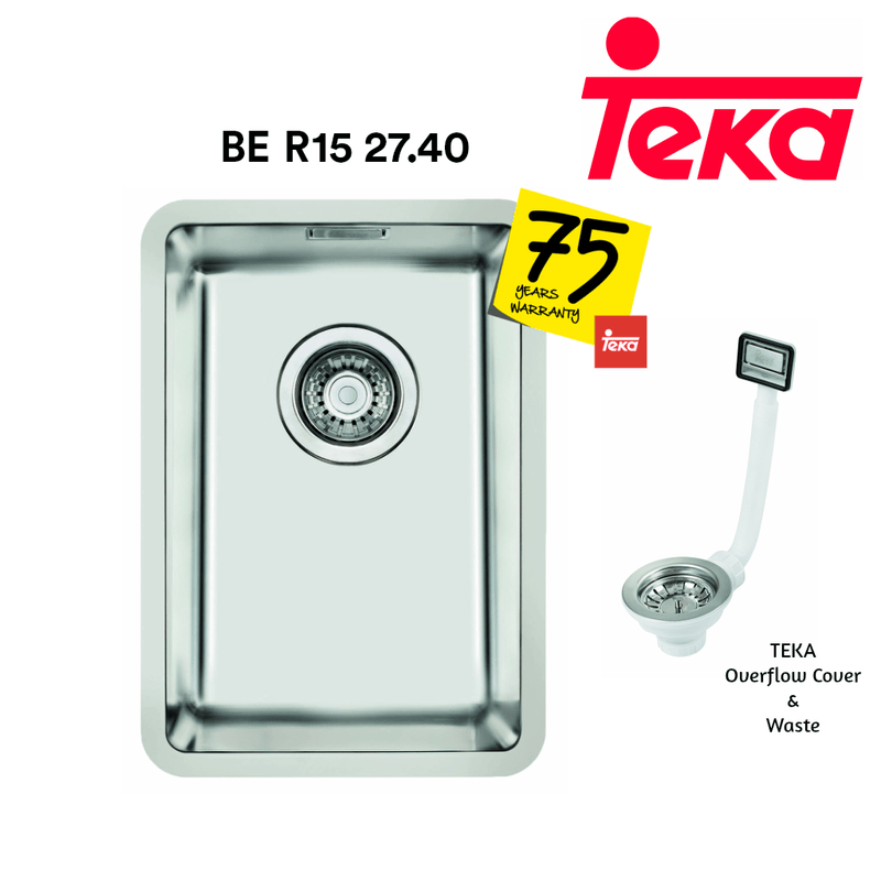 TEKA Stainless Steel Sink BE R15 27.40 - Mirage Trade & Distribution