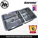 BARENO Kitchen Sink UM3054 Undermount SUS304 with 10 Year Warranty with 1.5 Thickness - Mirage Trade & Distribution
