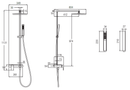 JOHNSON SUISSE Shower Post WBFA301216CP - Mirage Trade & Distribution