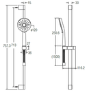 JOHNSON SUISSE Baltic Shower Kit WBFA301078CP - Mirage Trade & Distribution