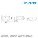 CLAYTAN Virgo Counter Top Basin WBFC1577 - Mirage Trade & Distribution