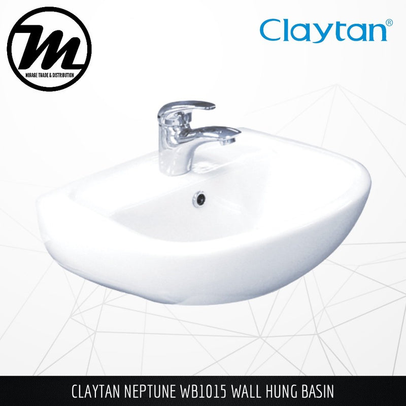 CLAYTAN Neptune Wall Hung Basin WB1015 - Mirage Trade & Distribution