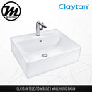 CLAYTAN Telesto Wall Hung Basin WBFC1023 - Mirage Trade & Distribution