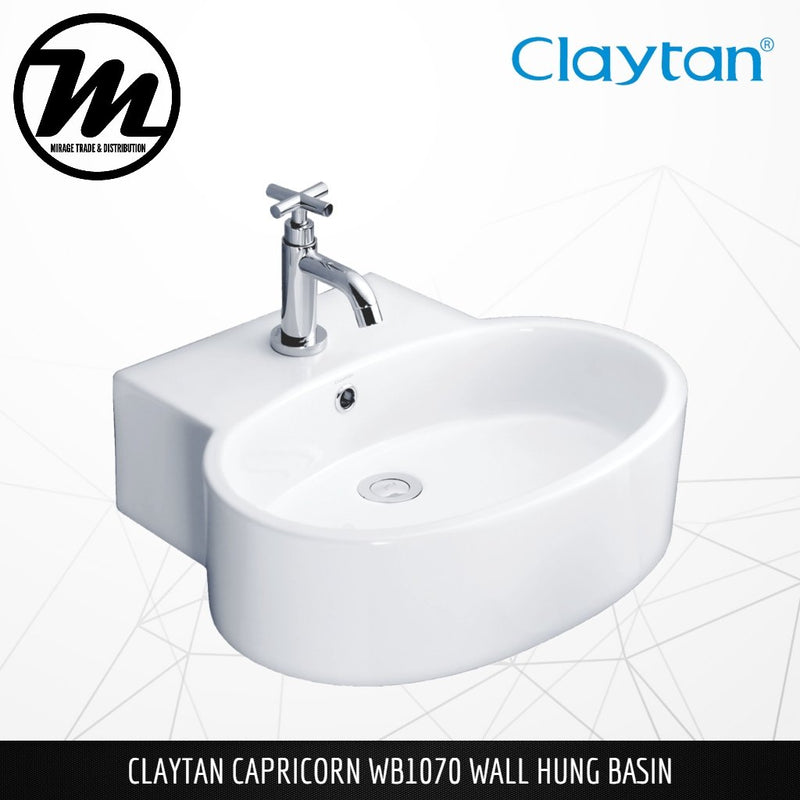 CLAYTAN Capricorn Counter Top Basin WB1070 - Mirage Trade & Distribution