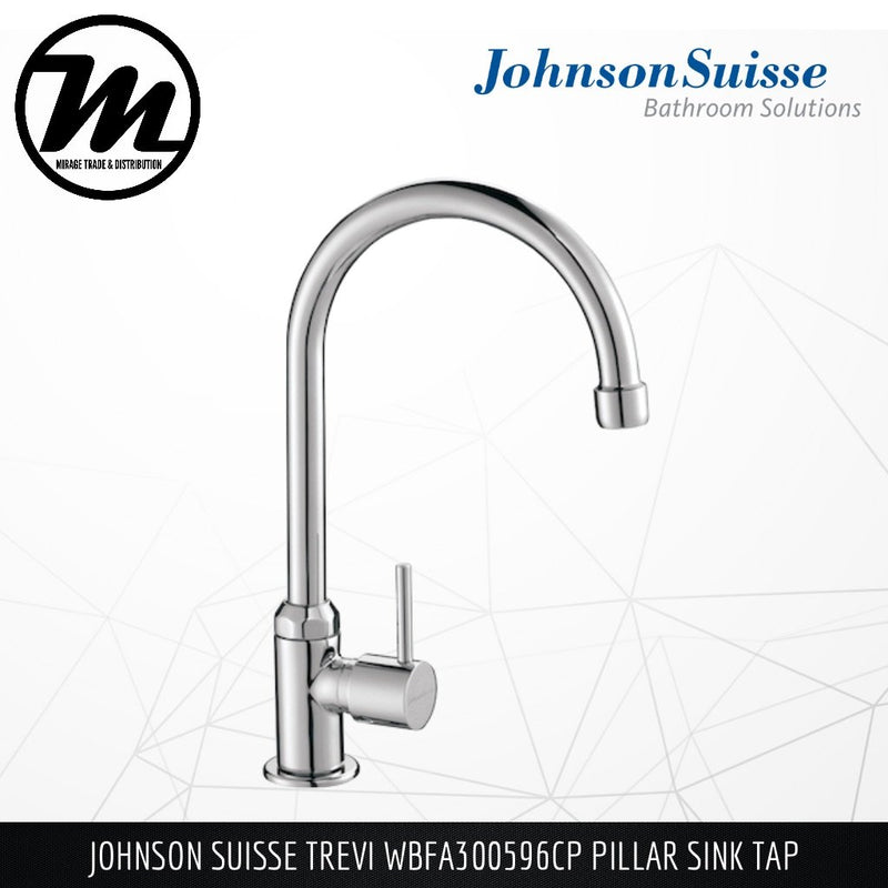 JOHNSON SUISSE Trevi Pillar Sink Tap WBFA300596CP - Mirage Trade & Distribution