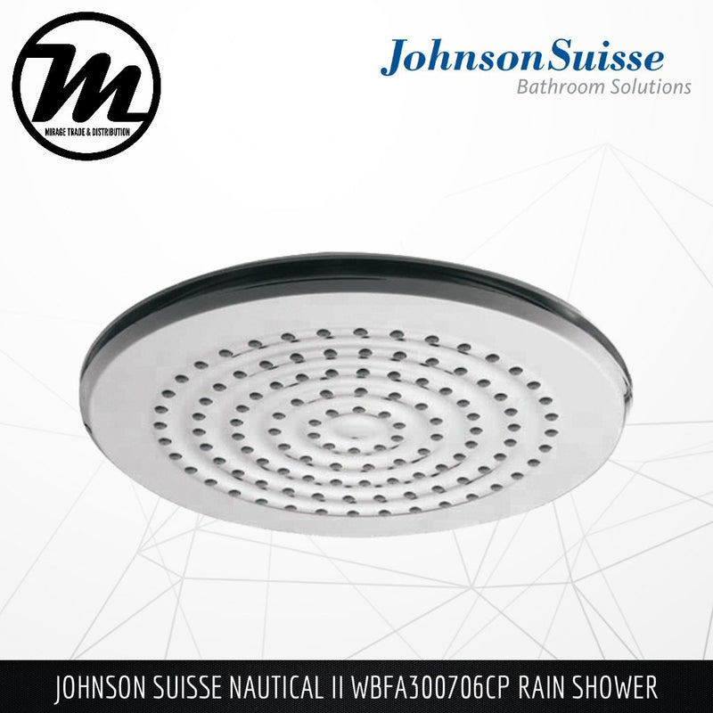 JOHNSON SUISSE Nautical II Rain Shower WBFA300706CP - Mirage Trade & Distribution