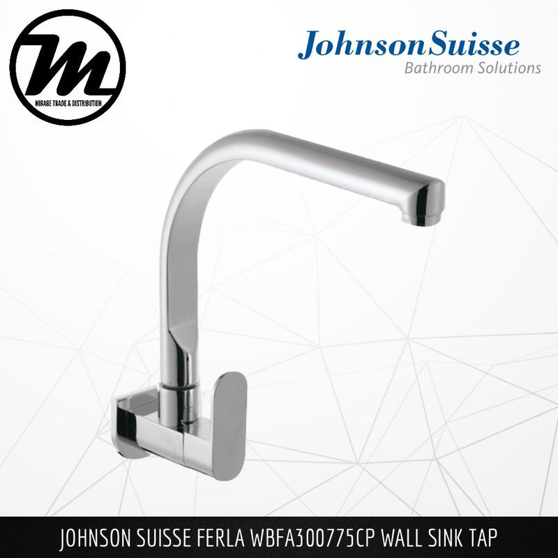 JOHNSON SUISSE Ferla Wall Sink Tap WBFA300775CP - Mirage Trade & Distribution