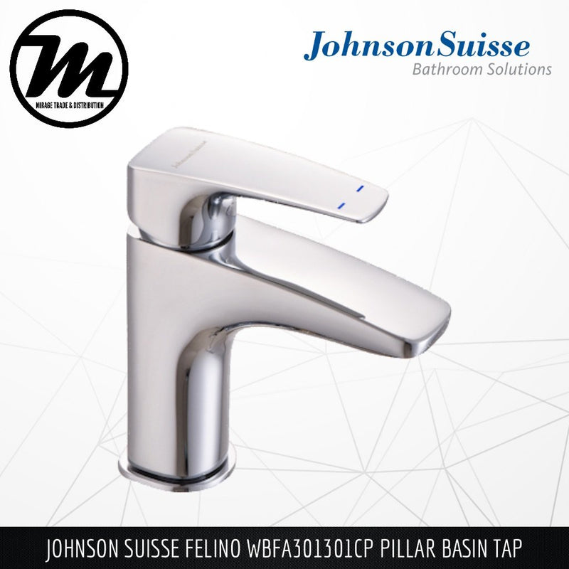 JOHNSON SUISSE Felino Pillar Basin Tap WBFA301301CP - Mirage Trade & Distribution