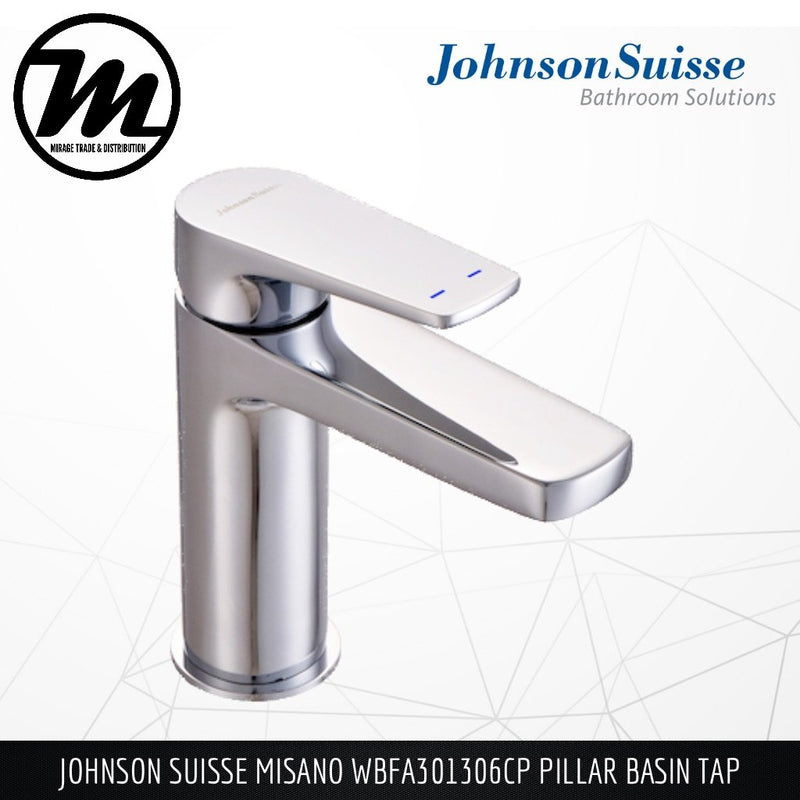JOHNSON SUISSE Misano Pillar Basin Tap WBFA301306CP - Mirage Trade & Distribution