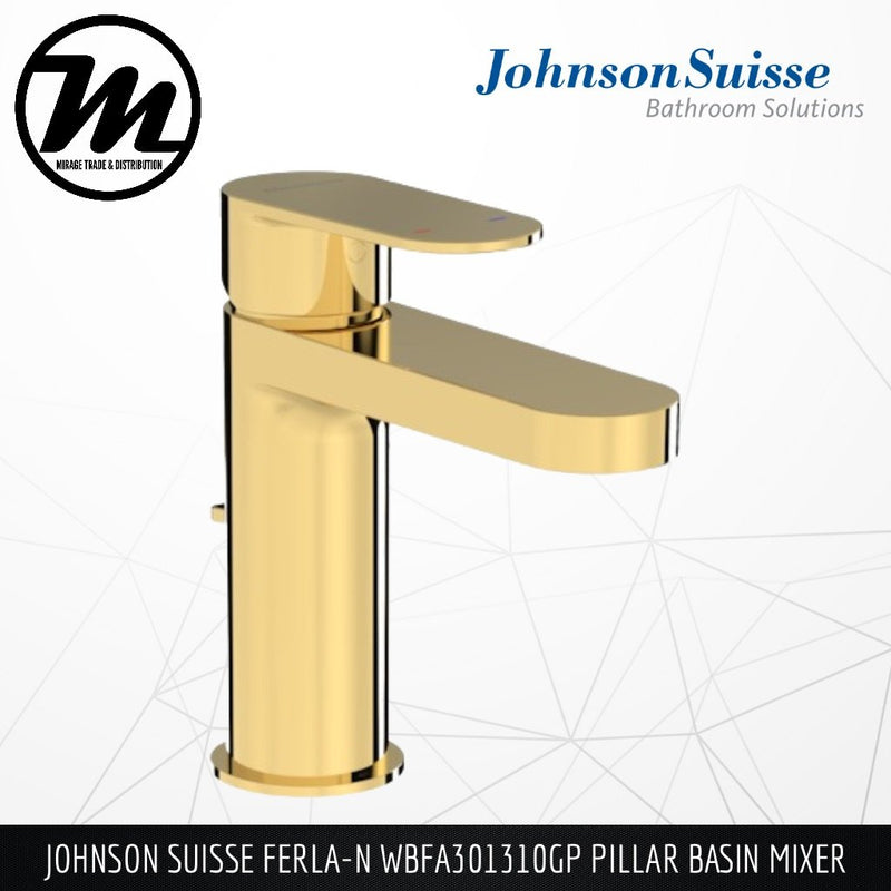 JOHNSON SUISSE Ferla-N Pillar Basin Mixer WBFA301310XX - Mirage Trade & Distribution