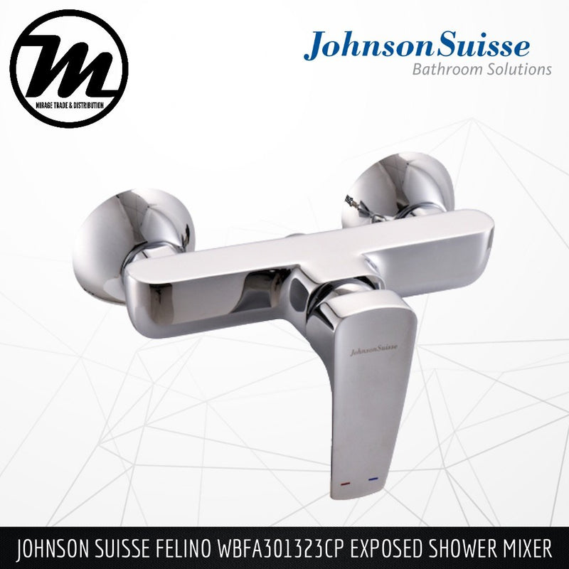 JOHNSON SUISSE Felino Exposed Shower Mixer WBFA301323CP - Mirage Trade & Distribution