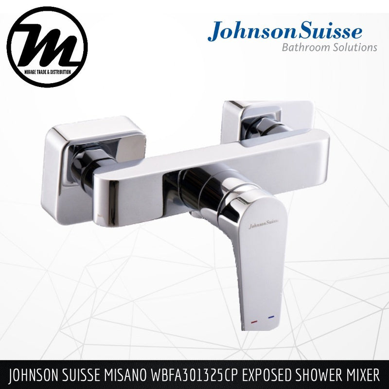 JOHNSON SUISSE Misano Exposed Shower Mixer WBFA301325CP - Mirage Trade & Distribution