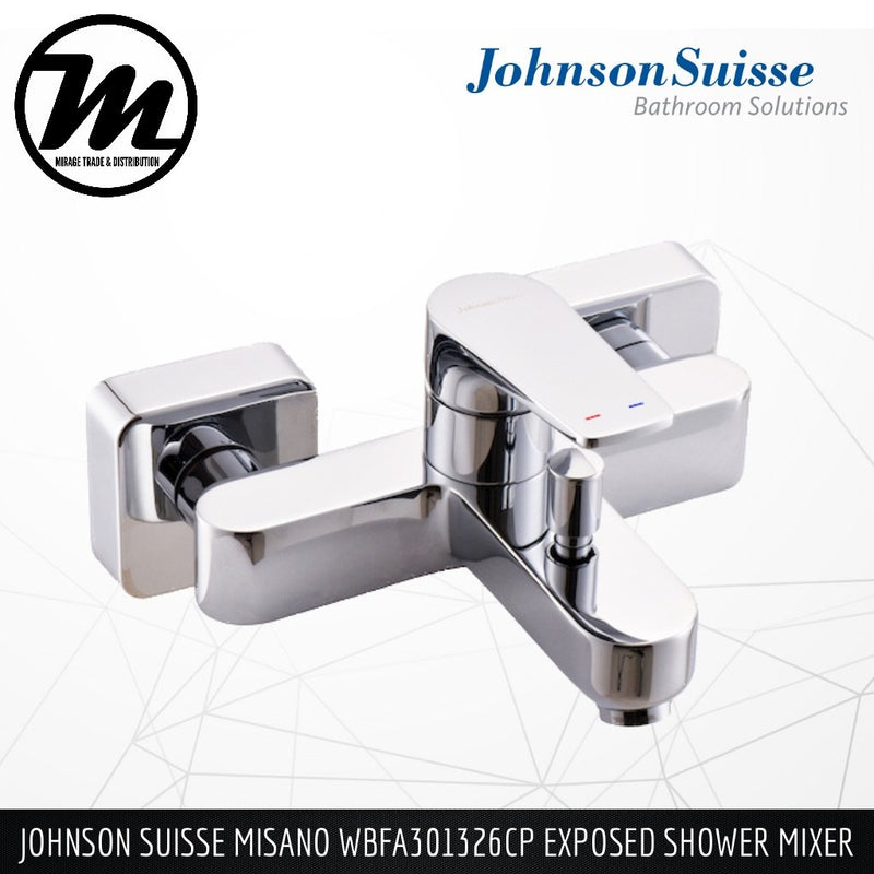 JOHNSON SUISSE Misano Exposed Shower Mixer WBFA301326CP - Mirage Trade & Distribution