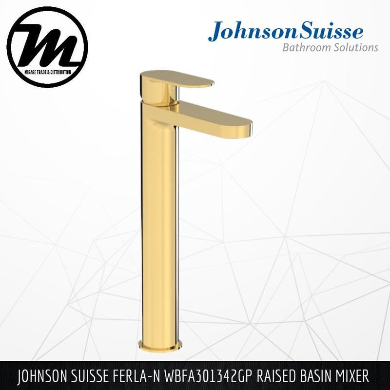 JOHNSON SUISSE Ferla-N Raised Basin Mixer WBFA301342XX - Mirage Trade & Distribution
