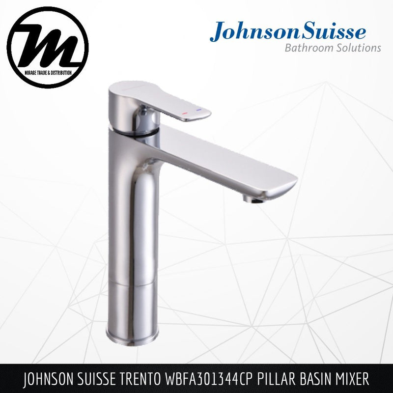 JOHNSON SUISSE Trento Pillar Basin Mixer WBFA301344CP - Mirage Trade & Distribution