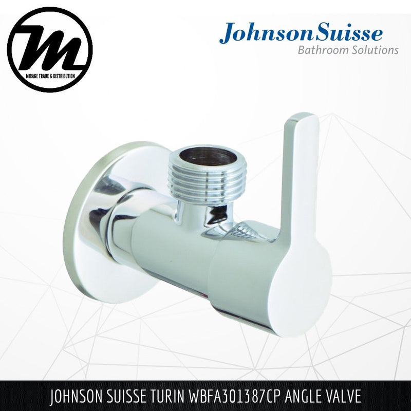 JOHNSON SUISSE Turin Angle Valve WBFA301387CP - Mirage Trade & Distribution