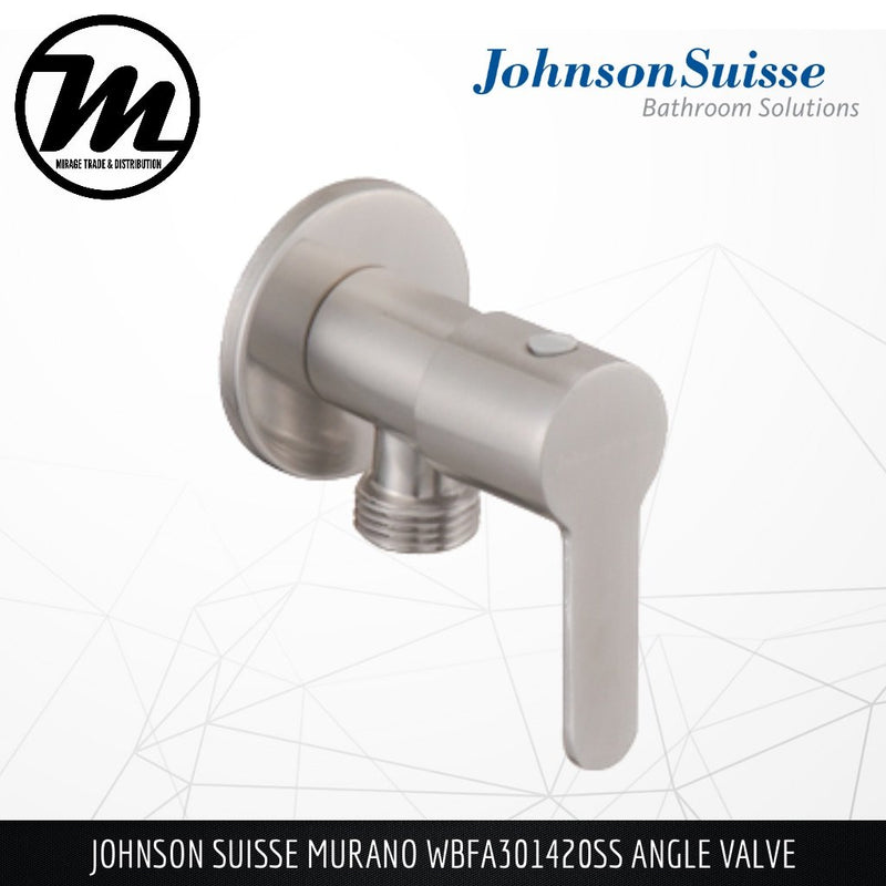 JOHNSON SUISSE Murano Angle Valve WBFA301420SS - Mirage Trade & Distribution