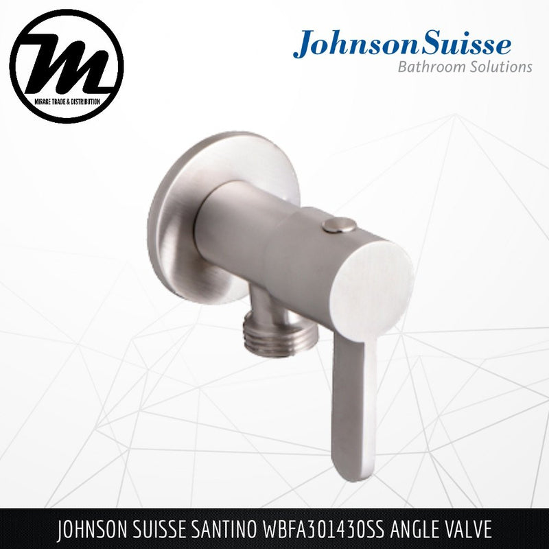 JOHNSON SUISSE Santino Angle Valve WBFA301430SS - Mirage Trade & Distribution