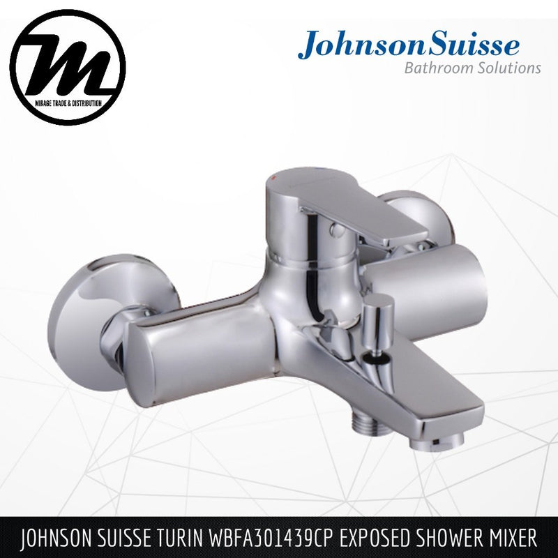 JOHNSON SUISSE Turin Exposed Shower Mixer WBFA301439CP - Mirage Trade & Distribution