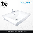 CLAYTAN Taurus Inset Basin WBFC1018IS - Mirage Trade & Distribution