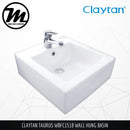 CLAYTAN Taurus Jr. Wall Basin WBFC1518WH - Mirage Trade & Distribution
