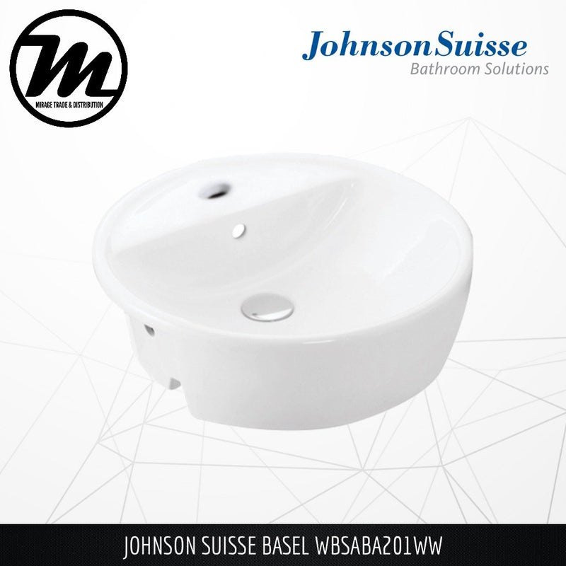 JOHNSON SUISSE Basel Semi Recess Basin WBSABA201WW - Mirage Trade & Distribution