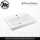 JOHNSON SUISSE Bergamo Square Wall Hung Basin WBSABQ101WW - Mirage Trade & Distribution