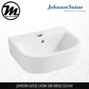 JOHNSON SUISSE Latina 500 Wall Hung Basin WBSALT101WW - Mirage Trade & Distribution
