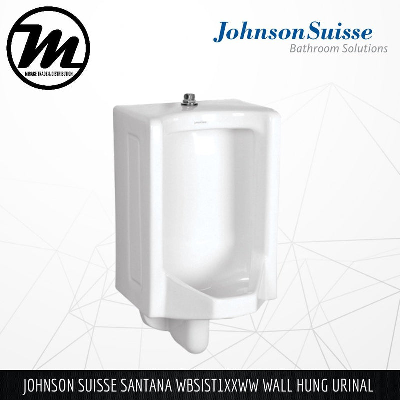 JOHNSON SUISSE Santana Wall Hung Urinal WBSIST1XXWW - Mirage Trade & Distribution